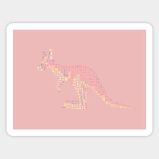 Cute pink kangaroo Magnet